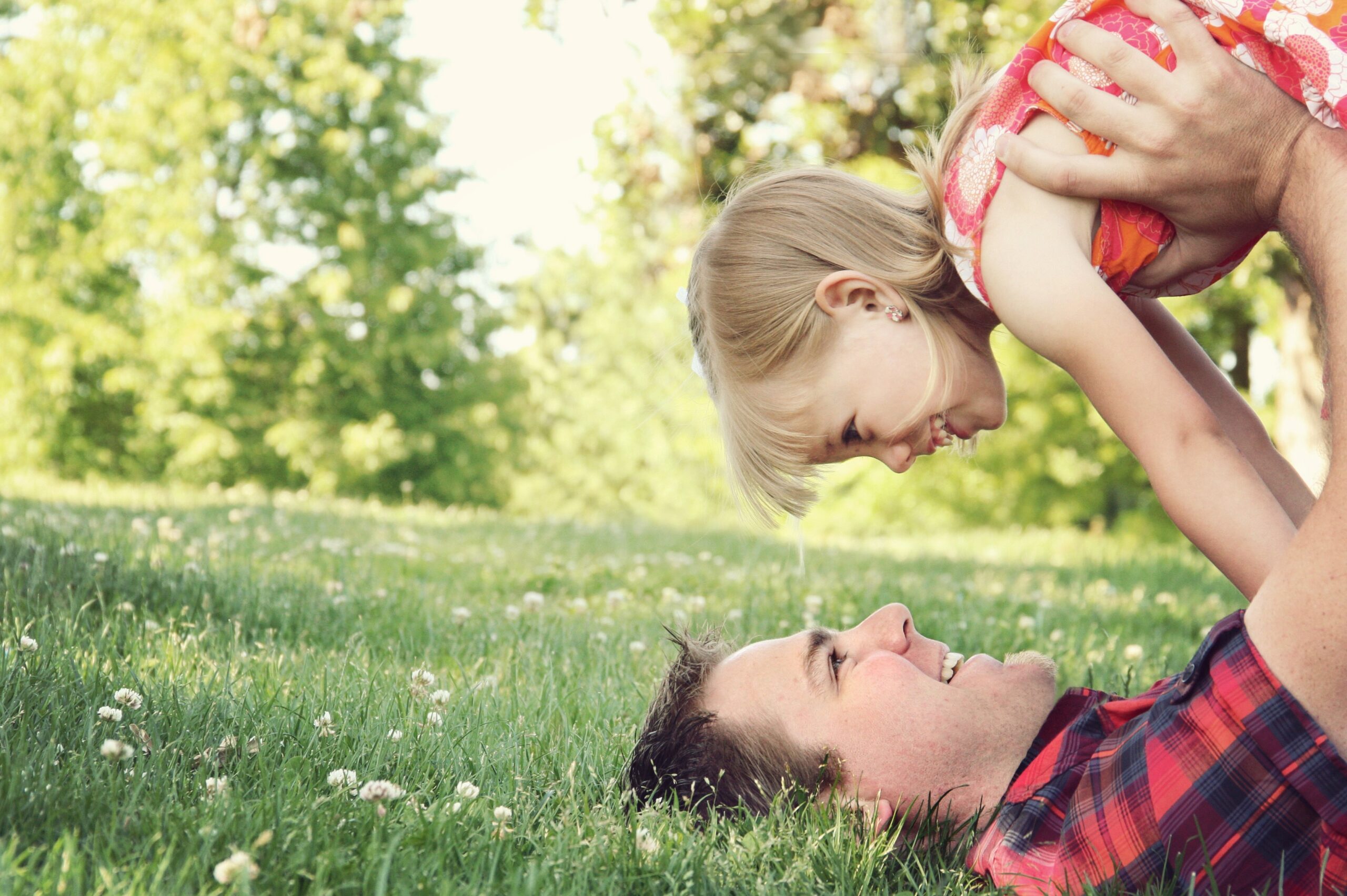 Daddy and Daughter Religious Stock Image